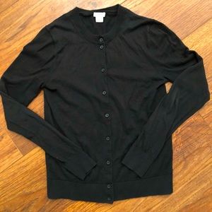 J crew cardigan XS black